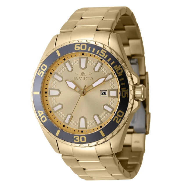 Invicta Pro Diver Tessellon Watch - 46mm. Gold (47341) kol saati