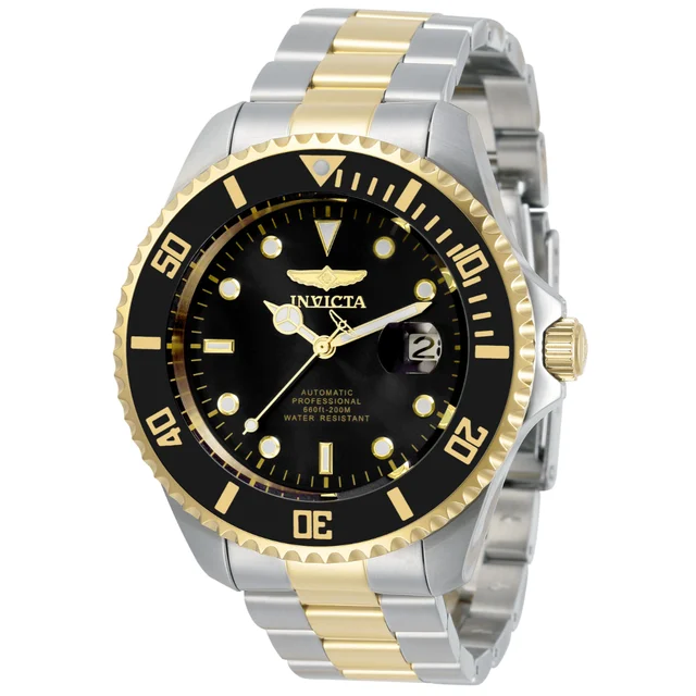 Invicta Grand Diver Solemnis Automatic Watch - 47mm, Steel, Gold (ZG-34041) kol saati