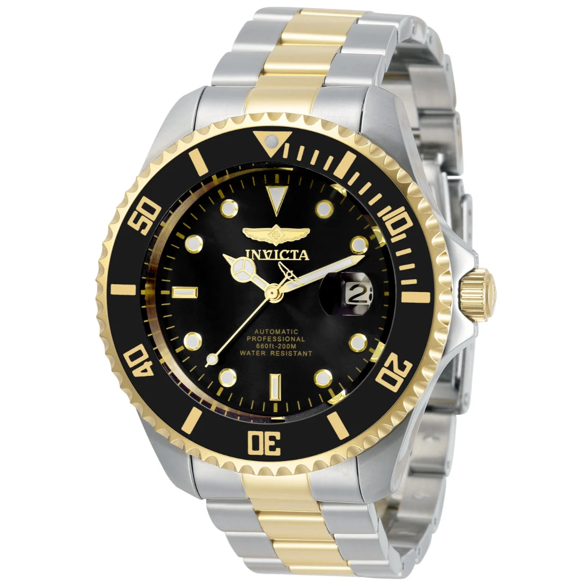 Invicta Grand Diver Solemnis Automatic Watch - 47mm, Steel, Gold (ZG-34041) 47 mm kol saati