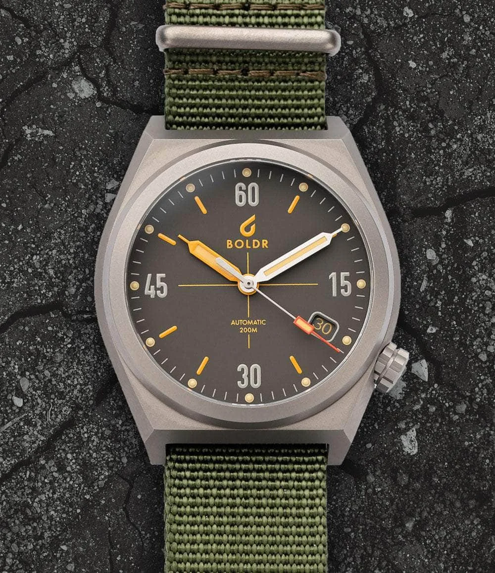 BOLDR Supply Co. Venture Windup Edition BoldrWUGrn 38 mm kol saati