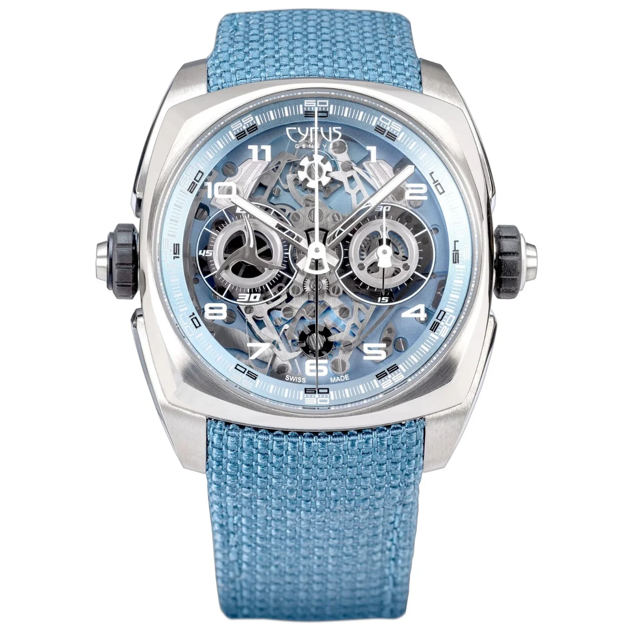 Cyrus Klepcys Dice Glacial Blue 539.508.TT.D kol saati