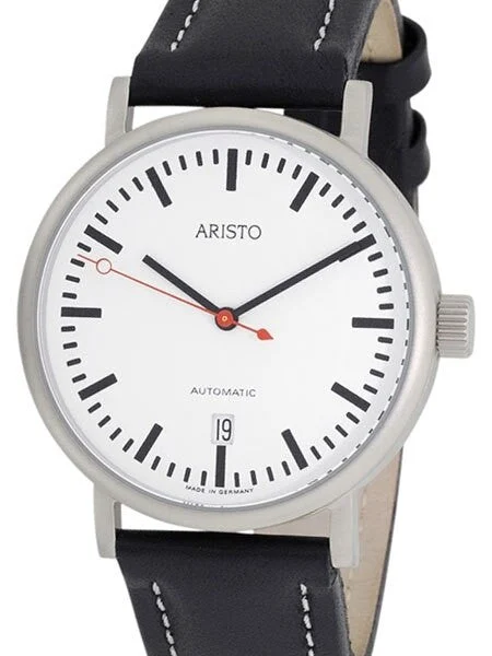 Aristo Railways Styled Watch with Swiss Automatic Movement 3H146 kol saati