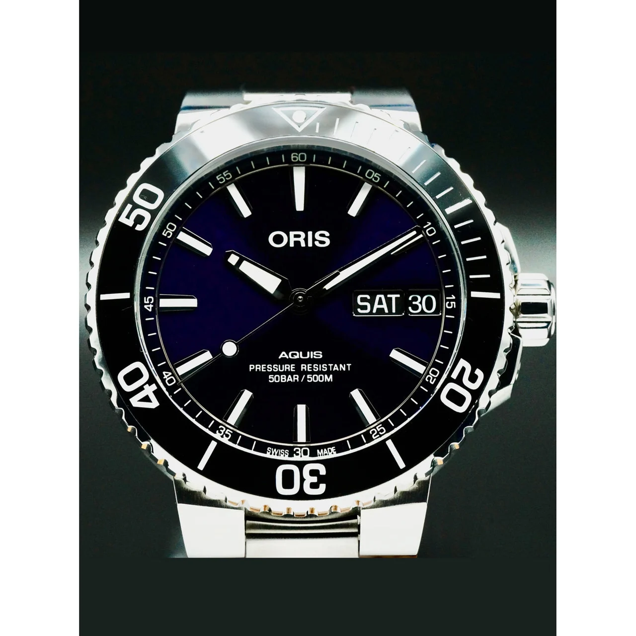 Oris Aquis Day Date 210000049302 50 mm kol saati