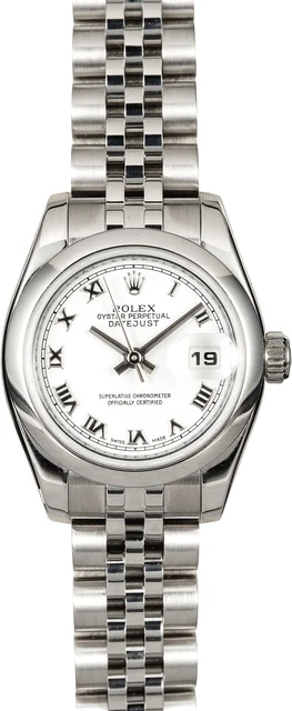 Rolex Datejust 179160 White Roman Jubilee 179160WRJ kol saati