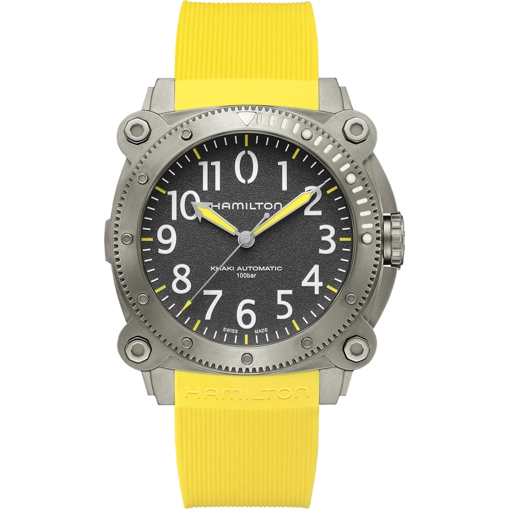 Hamilton Khaki Navy BeLOWZERO Auto TITANIUM H78535380 46 mm kol saati