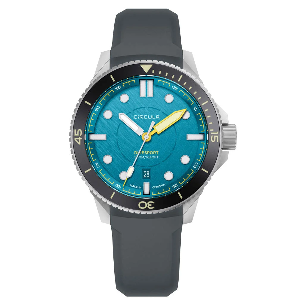 Circula DiveSport Titanium Automatic Dive Watch with Blue Dial #DE-TR-BS kol saati
