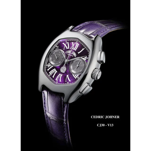 Cedric Johner Iconic Abyss Chronograph Limited Edition 30th Anniversary Purple dial CJ30-V
