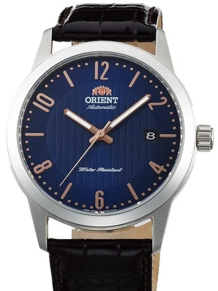 Orient Howard Automatic + Hand Wind Watch with Blue Dial #AC05007D kol saati