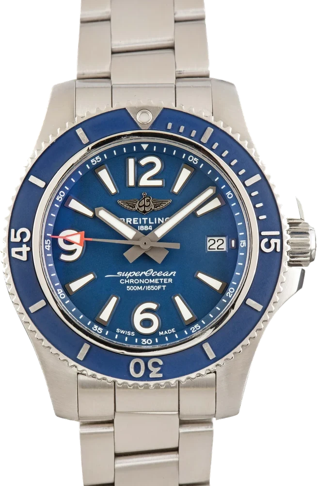 Breitling Superocean Blue Arabic Dial A17366D81C1A1 42 mm kol saati