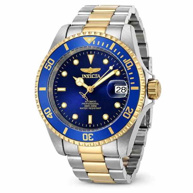 Invicta Pro Diver Navarch Coin-Edge Automatic Watch - 40mm. Steel, Gold (8928OB) kol saati