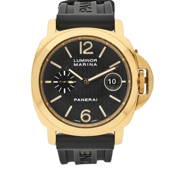 Panerai PANERAI, REF. PAM00140, LUMINOR MARINA, YELLOW GOLD kol saati