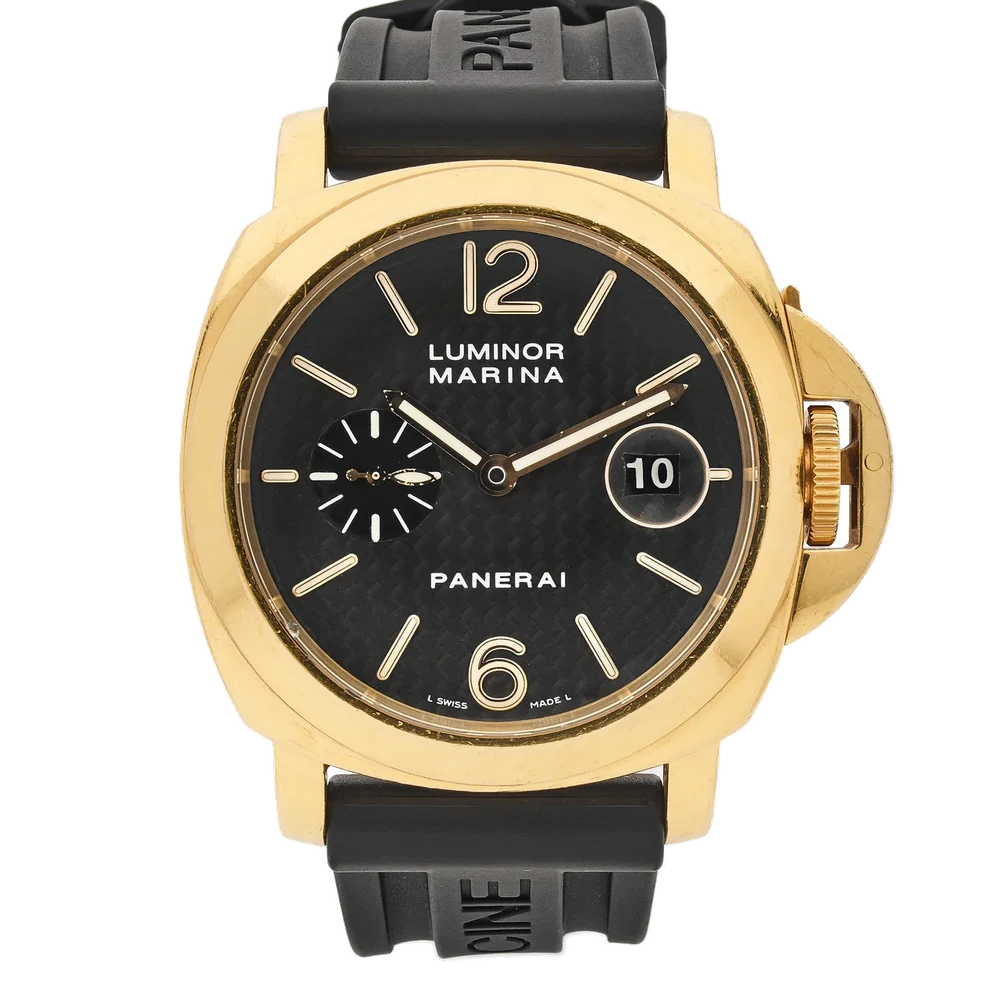 Panerai PANERAI, REF. PAM00140, LUMINOR MARINA, YELLOW GOLD kol saati