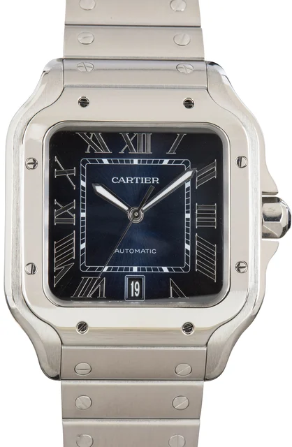 Cartier Santos De Gradient Blue Dial WSSA0071 kol saati