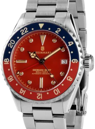 Steinhart Ocean 39 Vintage GMT Premium Red Ceramic 106-1364/ST 39 mm kol saati