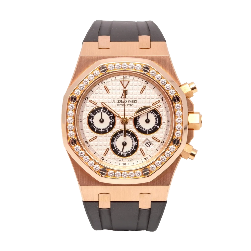 Audemars Piguet AUDEMARS PIGUET, REF. 26557OR, ROYAL OAK CHRONOGRAPH, PINK GOLD kol saati