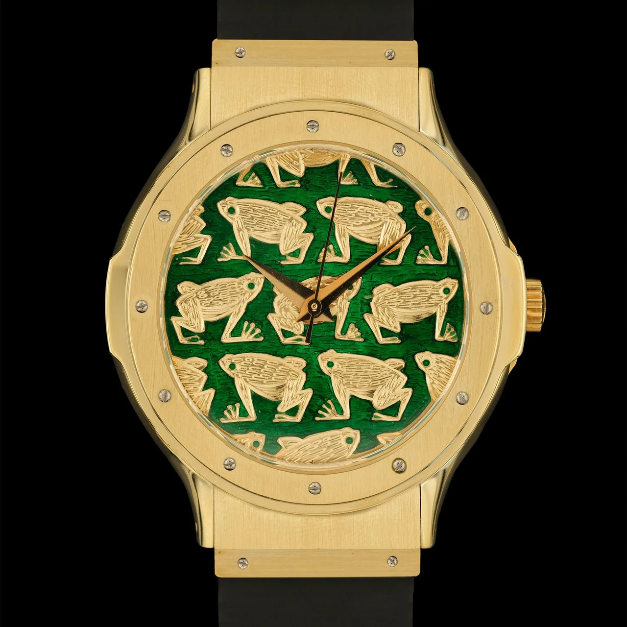 Hublot MDM Classic Enamel Limited Edition "Frog"ref.1582.3 f 36 mm kol saati