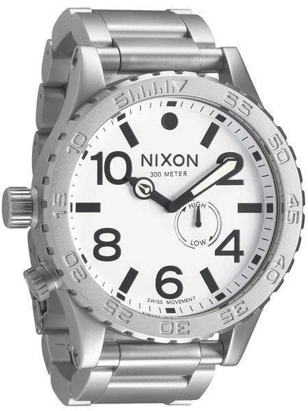 Nixon Tide Watch with Tide High - Low Meter and Left Side Crown #A057-1166 kol saati