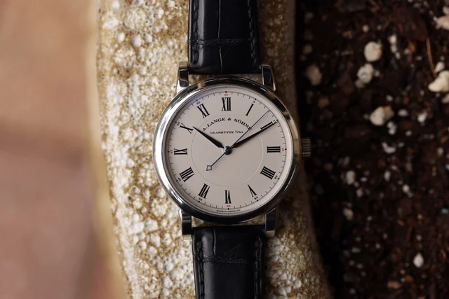 A. Lange & Sohne Richard Lange ref. 232.025 in Platinum kol saati