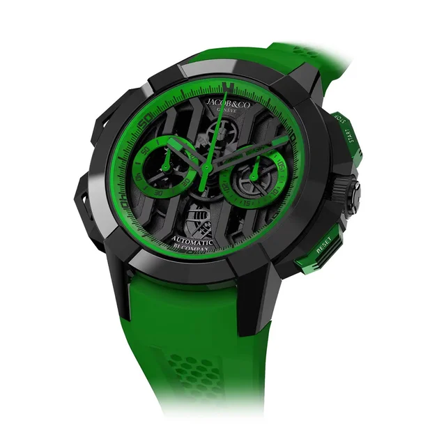 Jacob & Co. Jacob & Co. Epic X Chronograph Titanium Green EC430.21.AA.AA.A kol saati