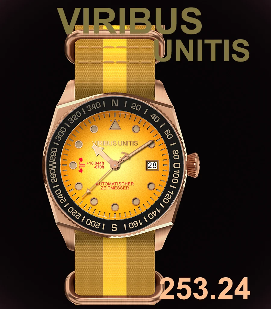 Viribusunitis Watches Viribusunitis Watches 0004-1-1 40 mm kol saati