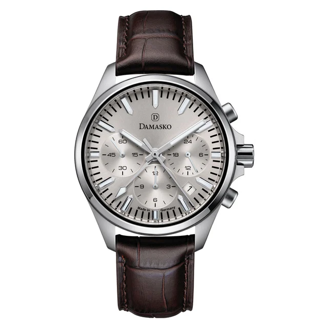 Damasko Center Minutes Elegant Chronograph with Champagne Dial #DC96-Champ kol saati