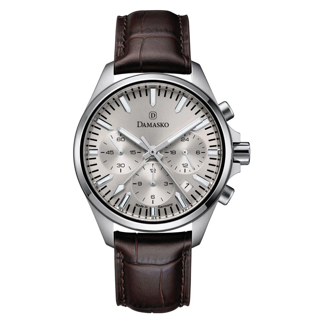 Damasko Center Minutes Elegant Chronograph with Champagne Dial #DC96-Champ kol saati