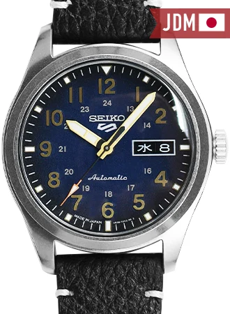 Seiko 5 Japan Seiko 5 Sports “Military Style” Blue - Leather Ref. SBSA119 SBSA119/SKO kol 