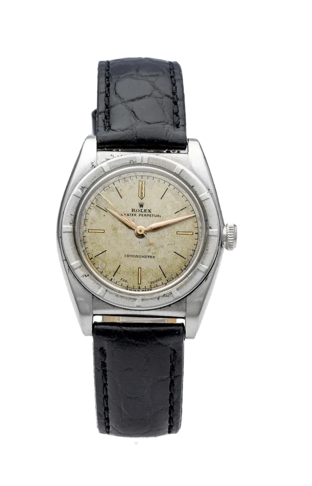 Rolex ROLEX REF. 3372 BUBBLE BACK PINK GOLD kol saati