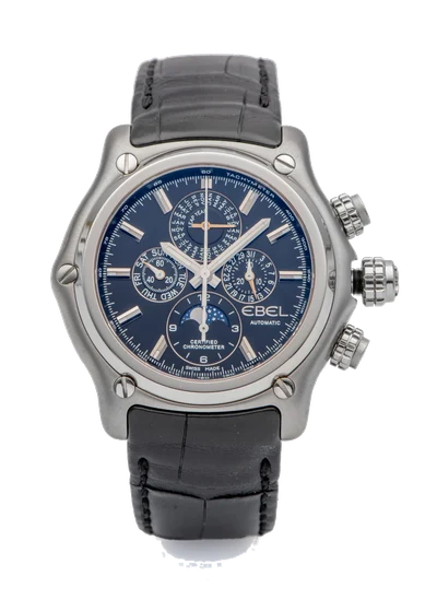 Ebel Ref. 9288L70, large self-winding, chronograph, minute and hour counters, bissextile p