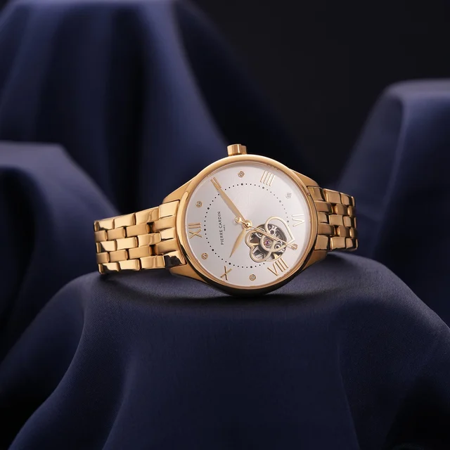 Mécanique Élégante Gold with Gold Metal Strap CF.1034.MG.1 kol saati