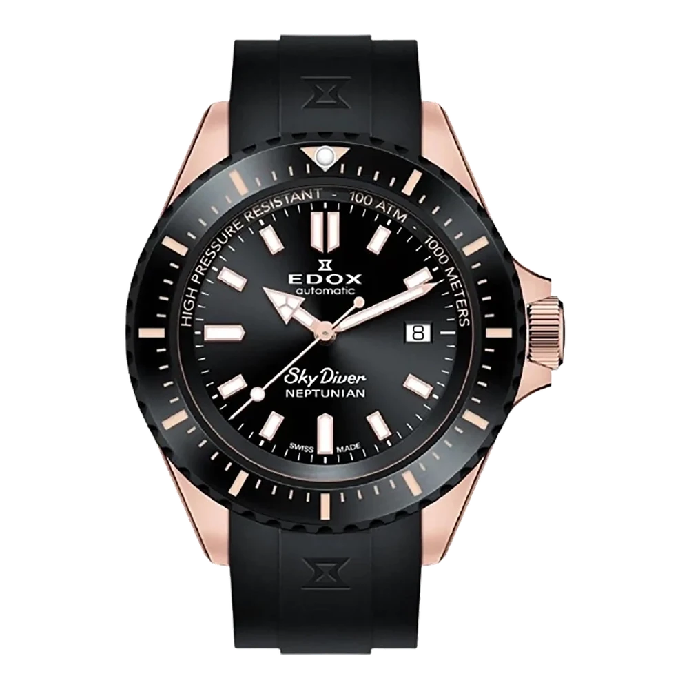 EDOX Neptunian 80120-37RNNCA-NIR 44 mm kol saati