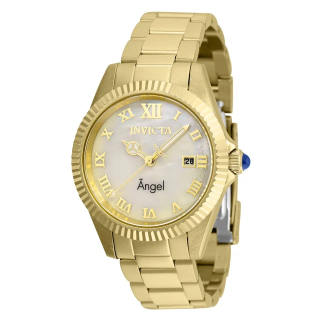 Invicta Angel Watch w/ Mother of Pearl Dial - 38mm, Gold (36058) kol saati