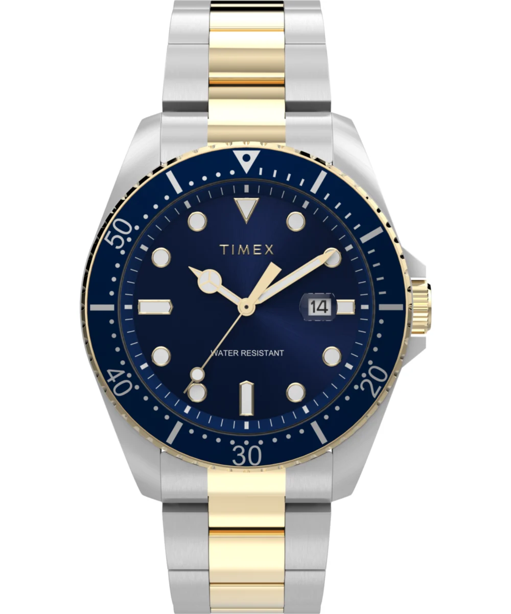 Timex Dress 42mm Stainless Steel Bracelet Watch TW2W71800JT 42 mm kol saati