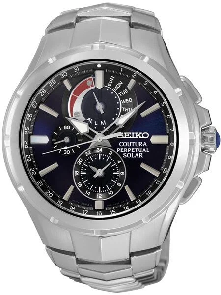 Seiko Coutura Solar Chronograph with Perpetual Calendar, Alarm #SSC375 44 mm kol saati