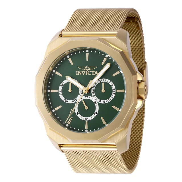 Invicta Open Box Specialty Watch - 44mm. Gold (AIC-47637) kol saati