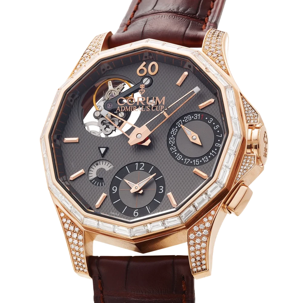 Corum Admirals Cup Seafender Tourbillon Gmt Red Gold & 397.101.55/0001 AK10 kol saati