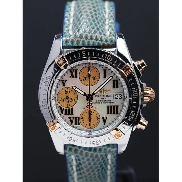 Breitling Chrono Cockpit Mother of Pearl Dial 210009N30884 kol saati