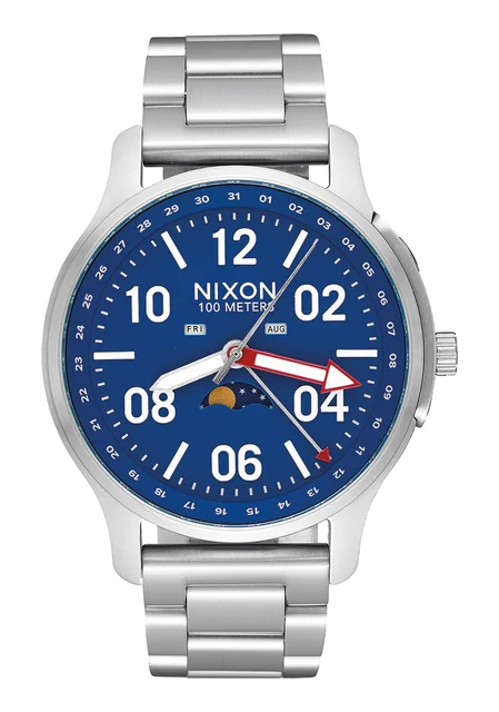 Nixon US Ascender - Silver / Blue A1208-722-00 kol saati