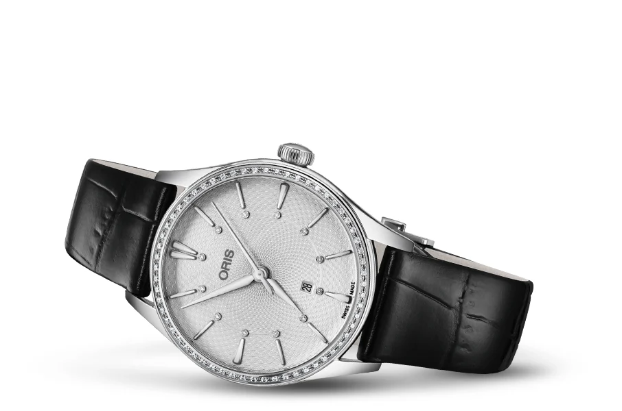 Oris Artelier Date Diamonds 01 561 7724 4951-07 5 17 64FC 33 mm kol saati
