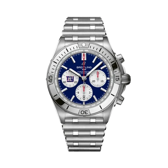 Breitling Chronomat B01 42 NFL New York Giants Edition AB01342B1CAA1 kol saati