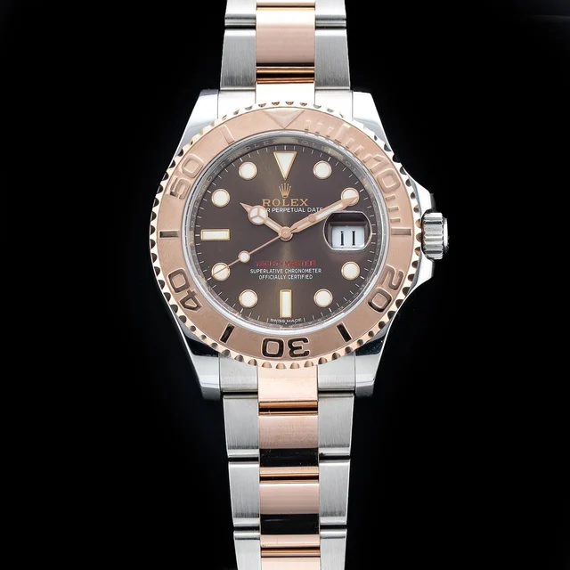 Rolex Yacht-Master 40 116621-0001 Rose Gold Chocolate Dial 210009N34972 kol saati