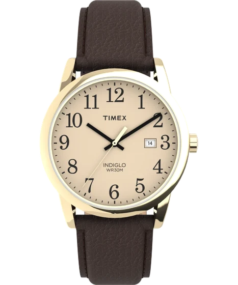 Timex Easy Reader 38mm Leather Strap Watch TW2P75800 kol saati