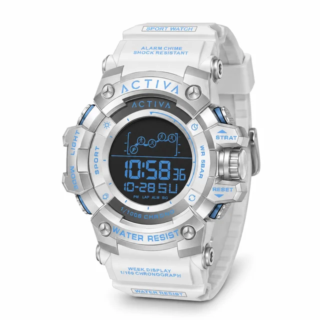 Activa Summit X Invicta Digital Watch - 50mm. Silver (ACW8082-025) kol saati