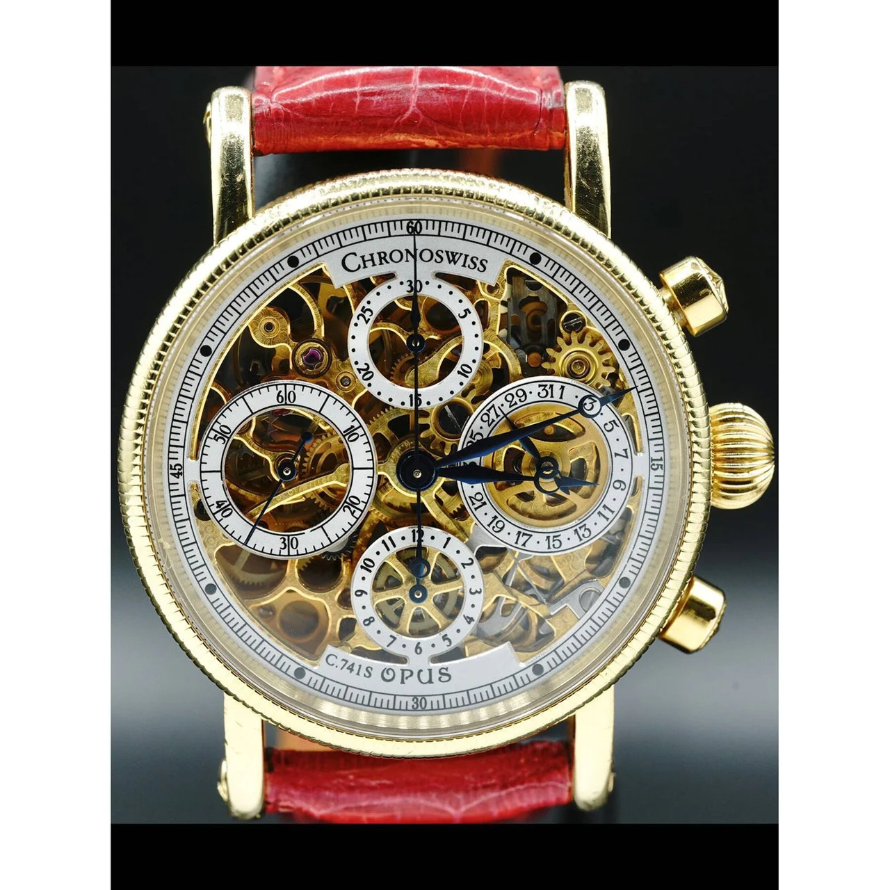 ChronoSwiss Opus 18k Yellow Gold CH7521 210000027614 38 mm kol saati