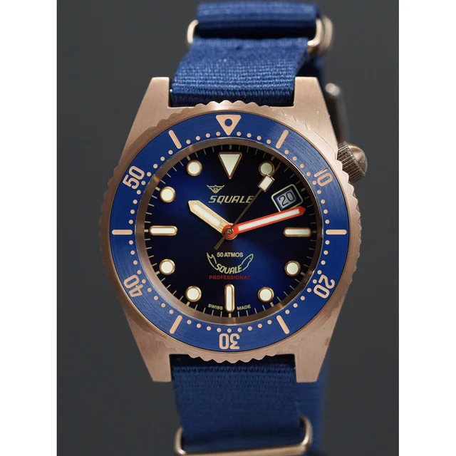 Squale Bronze 1521BRONBL.NB20 210009N30247 kol saati
