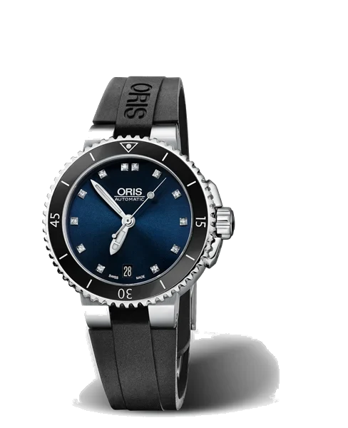 Oris Aquis Date Diamonds 01 733 7652 4195-07 4 18 34 36 mm kol saati