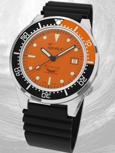 Squale meter Professional Swiss Automatic Dive watch with Sapphire Crystal #1521-026-O 42 mm kol saati