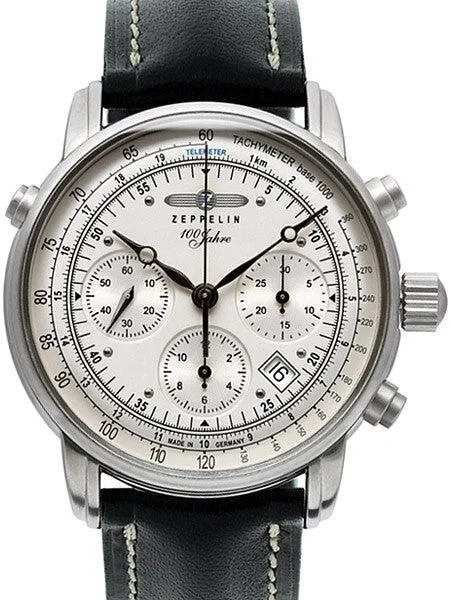 Graf Zeppelin Valjoux 7753 Automatic Chronograph Watch with Domed Sapphire Crystal #7618-1 42 mm kol saati