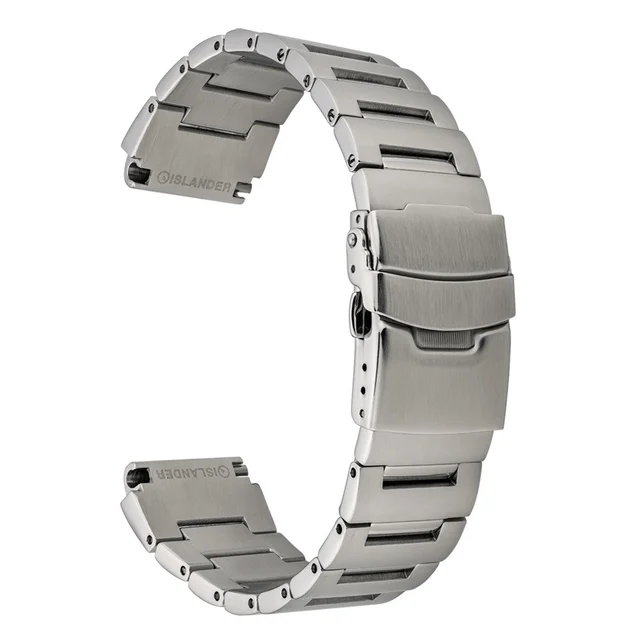Islander Brushed Solid-Link Watch Bracelet for Seiko Monster #BRAC-114 kol saati