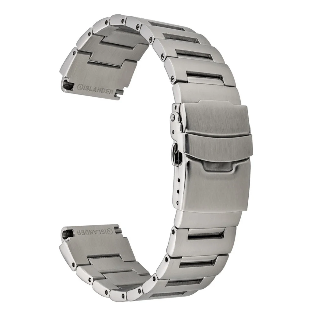 Islander Brushed Solid-Link Watch Bracelet for Seiko Monster #BRAC-114 kol saati